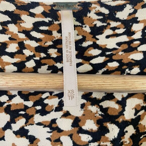 Free people leopard print wrap ruffle mini dress - Picture 7 of 16